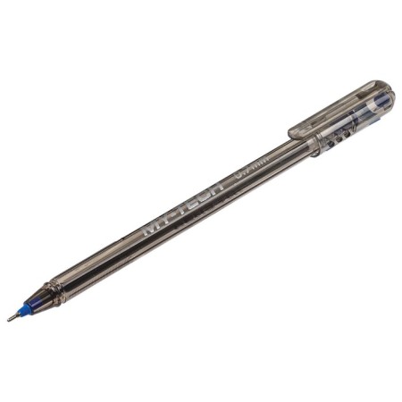 Ballpoint Pensan My-Tech Ballpress, Node-bela 0.7 mm, blue ink + display-7