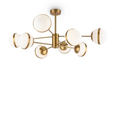 Suspended lamp Freya Fr5204PL-08BS SONDER, 900X400 mm, E27, 8x60W, brass color