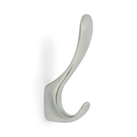 Furniture hook Cappio Note, two -rod, chromium color