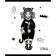 A notebook of 96 sheets in the Kitty Girls cage, covering a shared cardboard, selective varnish with sparkles, block 60g/m2, 5v mix