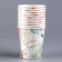A one -time paper glass "Happy Birthday", flowers, 250 ml