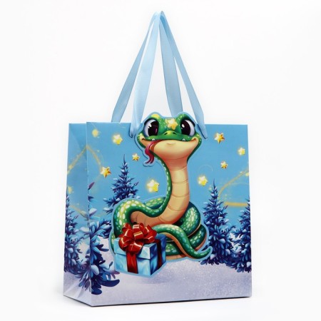 Gift package “Happy New Year!”, Snake, 22 x 22 x 10 cm, New Year-1