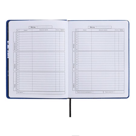 School diary for grades 1-11 Prividies, hard cover, artificial leather, foil embossing, tin-rush, liesse, 48 sheets, universal cheat sheet, block 80g/m2-7