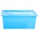 A box for toys, with a lid, a “cheerful zoo”, a volume of 30 l, the color of the blue