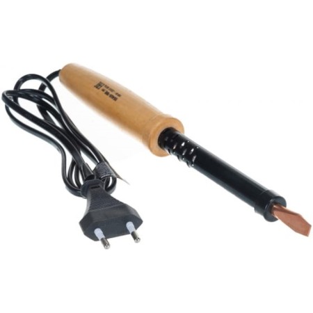Soldering iron bison master, wooden handle, durable sting, 100 watts, 220 B-3