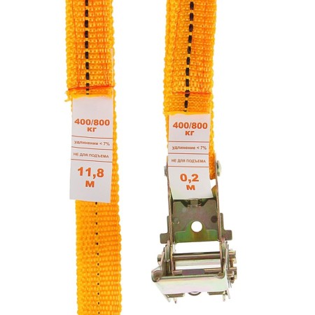 Cargo screed with a mechanism 110 mm, tape width 25 mm, load 400/800 kg, length 12 m-1