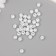 Beads for creativity plastic "Ball with rhinestones" white-silver set 20 grams 0.8x0.8x0.8 cm 10428