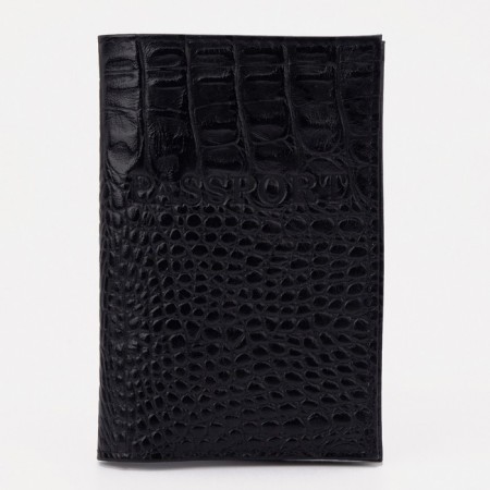 Cover for passport, black color