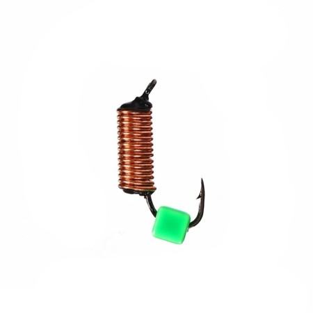 Mormyshka Wolfram Marlin’s Curs, 2 mm, 0.95 g, copper + cube green UV, 15 pcs.