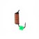 Mormyshka Wolfram Marlin’s Curs, 2 mm, 0.95 g, copper + cube green UV, 15 pcs.