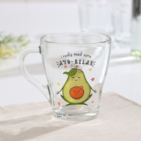 Glass Avocado Glass, 250 ml, MIX drawing-7
