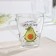 Glass Avocado Glass, 250 ml, MIX drawing