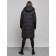 Coat insulated winter female, size 44, black color