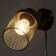 Scoop with a switch on the wire "Camellia" E14 40W black 17x11x17cm