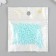 Glass 8/0 "Marshmallow. Matte. Aquamarine" 10 g