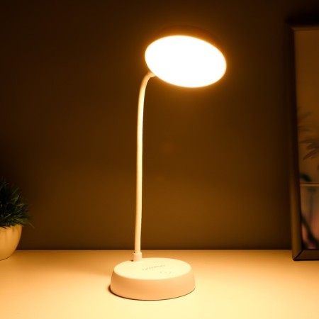 Table lamp "Regl" LED 8W USB AKB white 9.5x15x26 cm Risalux-2