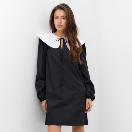 Women's dress MIST with a collar, p. 46, black