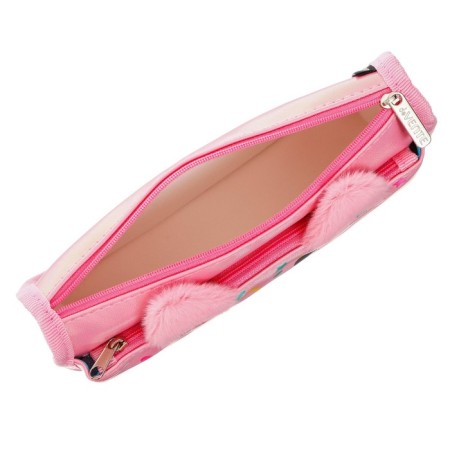 Penal is soft, 1 compartment, 85 x 210 x 55 mm, voluminous, Devente, Donut Cat, artificial leather, applique 7020324-3