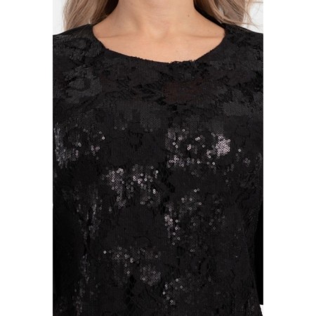 Female blouse, size 42, black color-9