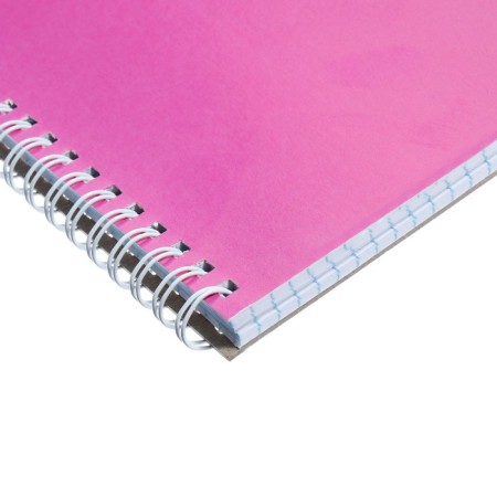 Notepad A4, 80 sheets in a cage on the crest of Mono Circle, cover coated cardboard, hard substrate, mix-1