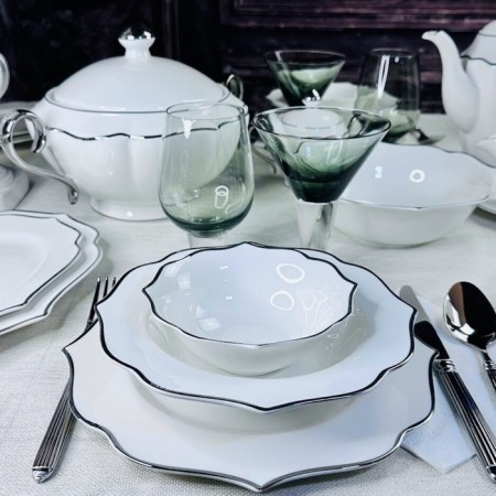 Lenardi Magnolia Silver lunch service, 45 items