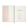 Organizer, A5, 128 sheets, a cage, the cover of the leatherette, with a side bookmark, "business", beige