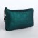 Women's wallet with lightning, green color