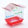Poultry cell equipped BD-1/1D, 30 x 23 x 39 cm, red (packing 12 pcs)