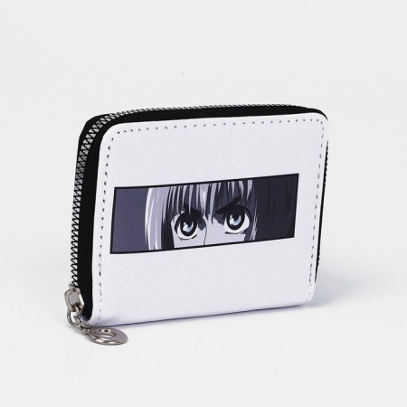 Lightning wallet, card for cards, for coins, white color