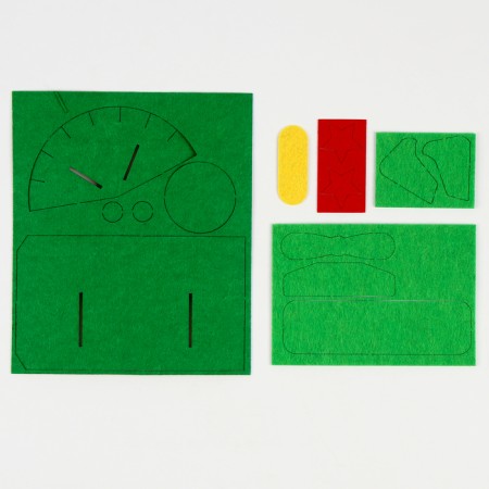 Set for creating a toy made of felt "plane"-3