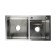 Kitchen sink Gerhans K37843-S, Slear, double, 780x430x220 mm, with siphon, S = 3.0 and 0.8 mm, glossy
