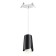 Building Lamp Tulip IP20 GU10 9W, wire 2 m