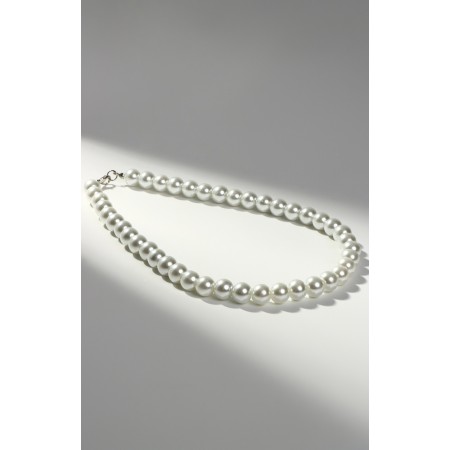 Pearl beads "Bride" ball No. 10, white color, l = 40 cm-1