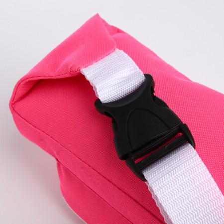 Lightning waist bag, outer pocket, pink color-3