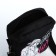 Youth bag with zipper, black color
