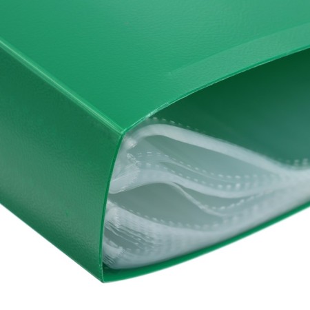 Folder with 80 A4 inserts, 700 μm, calligrata, texture "sand", green-2