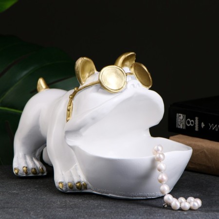 Buldog candidate stand white 16x27cm
