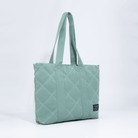 Zipper bag with zipper, green color-2