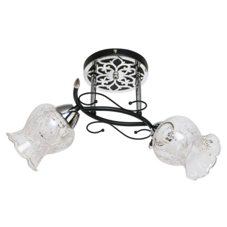 Lamp ceiling economy light 6195gk/2, 2x40W, E27, 29x31x51 cm, color chromium