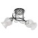 Lamp ceiling economy light 6195gk/2, 2x40W, E27, 29x31x51 cm, color chromium