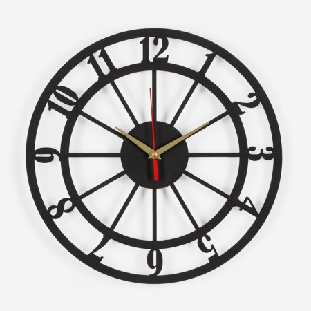 Wall clock, series: interior, "numbers", smooth move, D-40 cm, mod. 12001