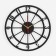 Wall clock, series: interior, "numbers", smooth move, D-40 cm, mod. 12001