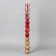 Set of balls plastic D-5 cm, 12 pcs "Agnet" strip patterns, golden red
