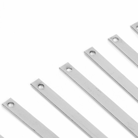A set of skewers - skewers for barbecue 10 pcs, width - 1 cm, 48 cm, metal-2