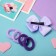 Hair set "Christie" (1 clamp, 4 elastic bands) lilac