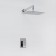 The shower system waserkraft a12669, built -in, tropical shower, chrome