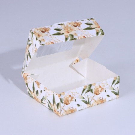 Confectionery packaging, a box with lamination "Lily", 10 x 8 x 3.5 cm-2