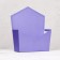 Trapection envelope is monophonic, purple 19.5x 23 x 8 cm