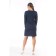 Women's tunic with a long sleeve, size 52, blue color