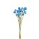 Sukhotzet "Gofreni Sherrovid" set 20 pcs., Blue color
